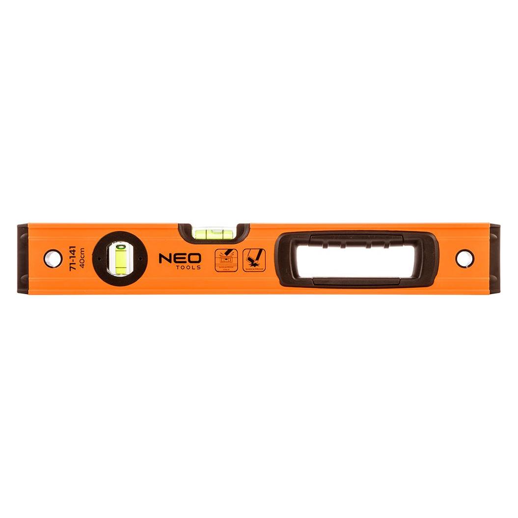 Neo Aluminium-Wasserwaage S 400, 2 Libellen, Griff, 40 cm (40 cm) (54062096)