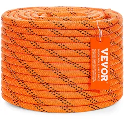 VEVOR Arborist Baumkletterseil, doppelt geflochten Polyester 0.95 cm (3/8 Zoll) x 36.6 m