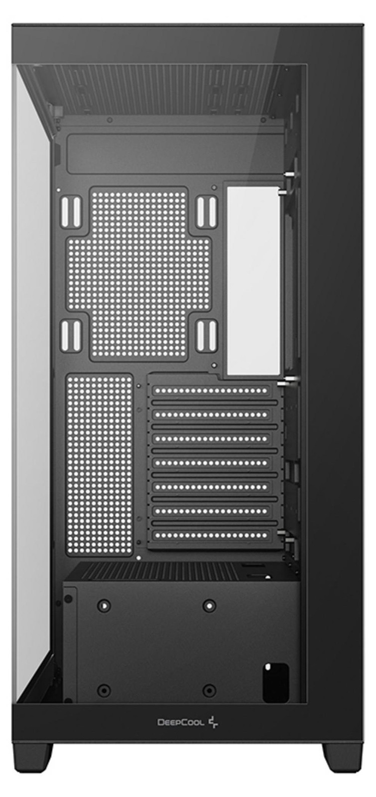 DeepCool CG580 Midi-tower Gaming PC-behuizing, Zwart, ATX/ITX/Micro ATX, Gehard glas