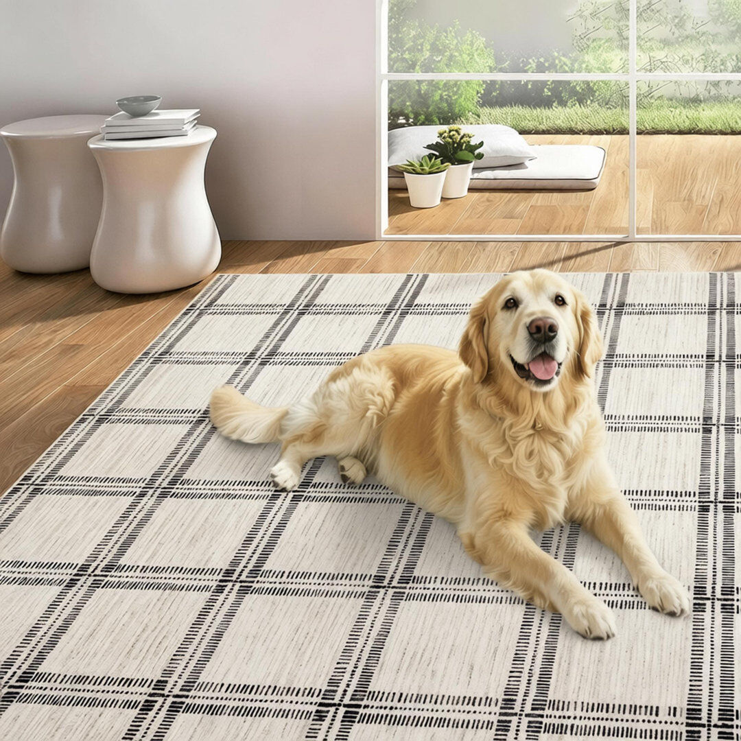 Brambly Cottage Area Rug Beige Rectangle 240 x 340 cm