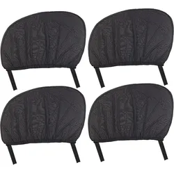4er-Set Sonnenschutz Auto-Seitenscheiben - UV-Schutz für Kinder, Hitzeschutz, Insektenschutz - Universal 100x53cm - Klett & Gummizug - Frischluft