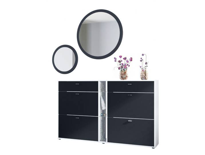 GARDEROBE Florence Schwarz matt