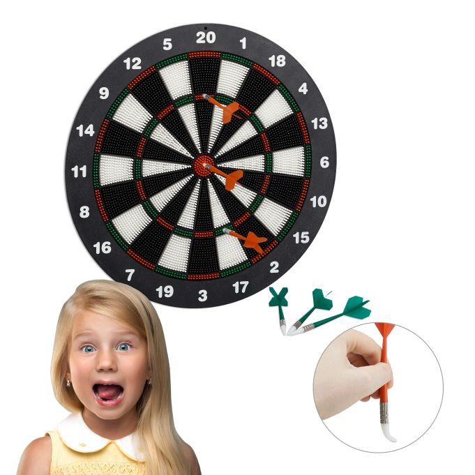 Relaxdays Dartbord softtip 42 cm