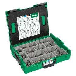 SPAX® Holzschrauben Sortiment L-BOXX Mini Edelstahl 1070-teilig