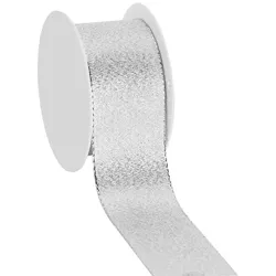 Stoffband, silber, 40 mm, 10 m