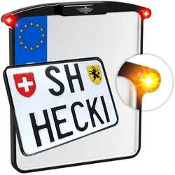 Heinz Bikes All-In-One Nano, 4in1 Blinker/Rückleuchten - Schwarz - 180 x 140 mm