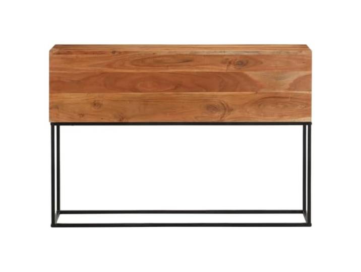 Konsolentisch aus Akazie Massivholz und Eisen, 110x30x75 cm Akazie Massivholz, Eisenfüße, stabile Tischplatte, Massivholz, für Flur und Wohnzimmer