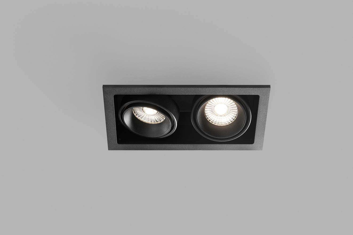Light-Point LED-2er-Einbaustrahler GHOST schwarz 20x11cm 270851 5711389708511
