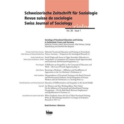 Sociology of Vocational Education and Training in Switzerland, France and Germany, Paperback von , Seismo Verlag, 978-3-03777-096-2