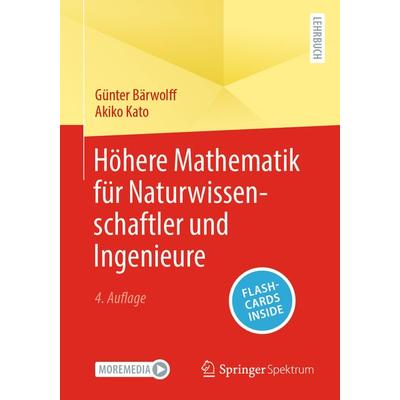 Höhere Mathematik für Naturwissenschaftler und Ingenieure, Set von Günter Bärwolff,Akiko Kato, Springer Berlin, 978-3-662-68137-4
