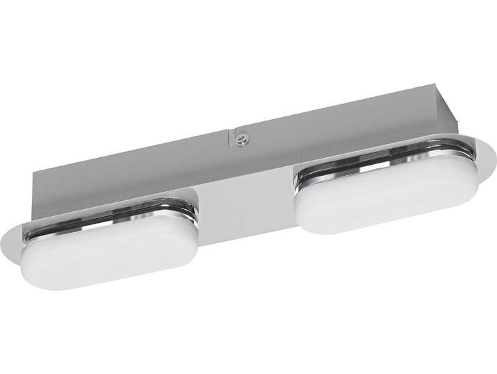 LEDVANCE Smart LED Badezimmerlampe chrome, 15W, 1400LM, 3000-6500K, 30cm, IP44, Orbis Duplo Wandleuchte, Badezimmerleuchte mit Wifi Technologie, dimmbar, steuerbar über App und Sprachassistenten