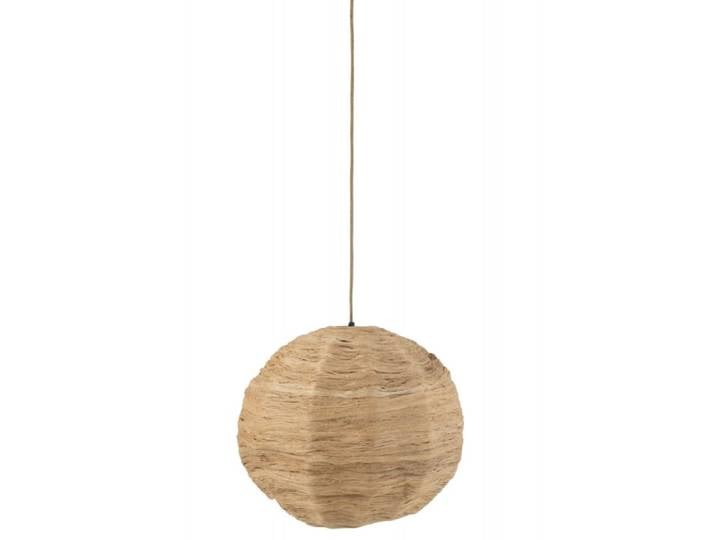 Suspension boule en bois naturel 50x50x45cm