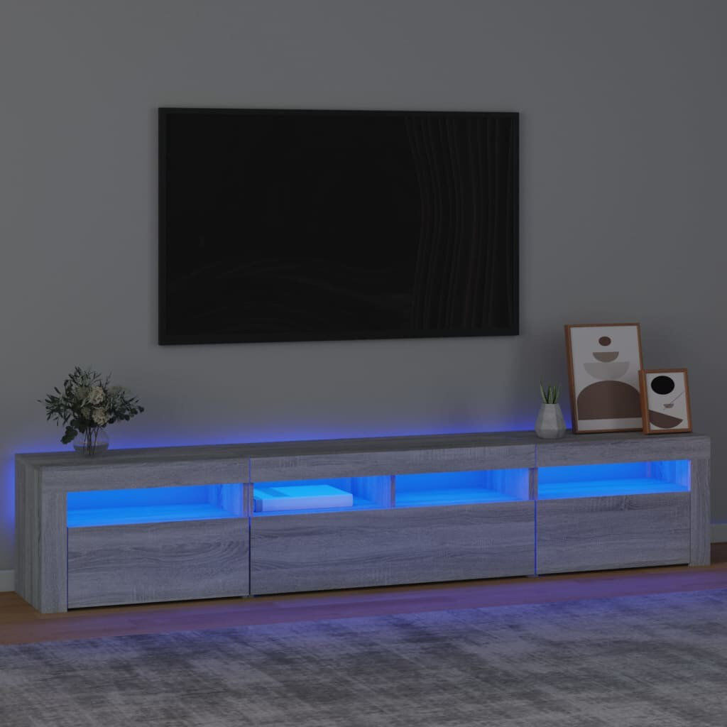 Metro TV Stand Sonoma Grey 210cm