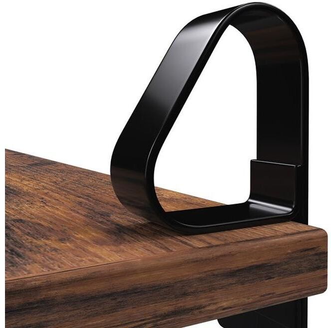 Wandregal VASAGLE "2er Set", braun (dunkelbraun), B:60cm H:32cm T:20cm, Regale, Wandregal dunkelbraun B/H/T: 60cm x 32cm x 20cm