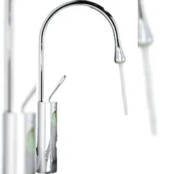 KLARWERK® Lydia | Hotel Gastro Chrom Badarmatur | Edelstahl Wasserhahn für hohe Waschbecken | Mischbatterie 2 Anschlüsse | Hochdruck Badezimmer