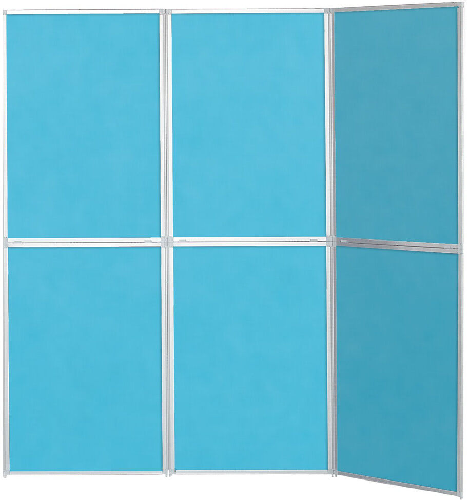 Symple Stuff Free-Standing Bulletin Board 220cm H x 210cm W Cyan Large (180cm - 240cm)