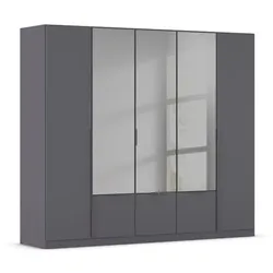 rauch BLUE Kleiderschrank Anni 226 x 197 cm Dekor Grau-Metallic