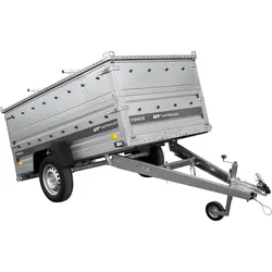 Autotransportanhänger 230x125 UNITRAILER FORCE 230 KIPP mit BIS-Seitenwänden und Aluminiumabdeckung