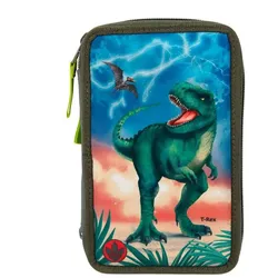 Depesche 11288 Dino World 3-Fach Federtasche LED