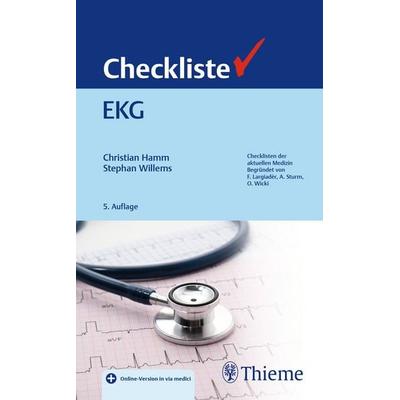 Checkliste EKG, Set von Christian Hamm,Stephan Willems, Thieme, 978-3-13-245303-6