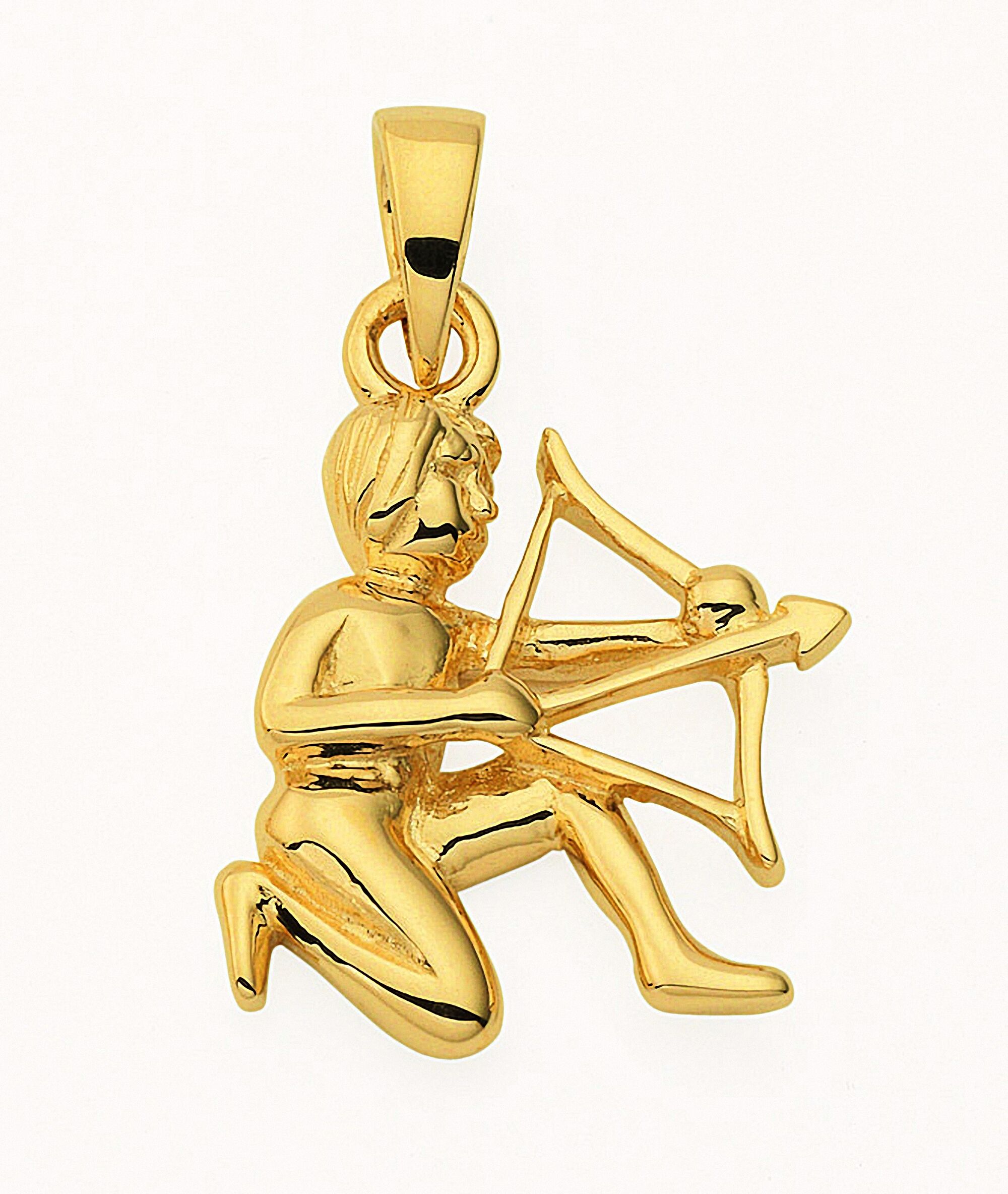 Sternzeichenanhänger ADELIA´S "Sternzeichen Anhänger Schütze 585 Gold ( 14K )", gold, Schmuckanhänger, Damen, Schütze, Gold, Goldanhänger Schütze