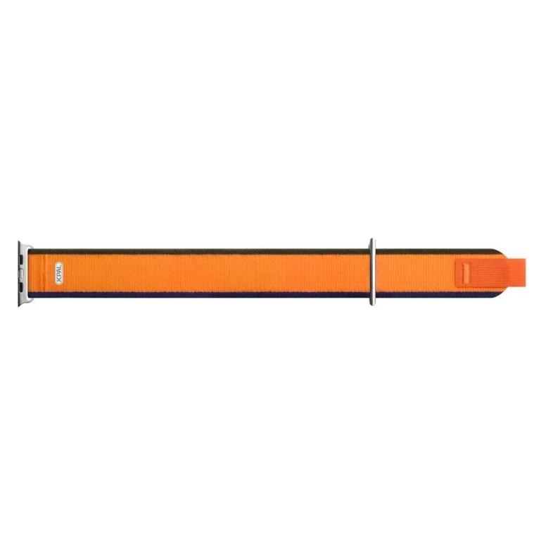 Jcpal FlexLoop Band for Apple Watch 1st-9th gen, SE 1-2nd gen (38/40/41mm), S10 (42mm) - Orange/Green (Nylon) (JCP4334)