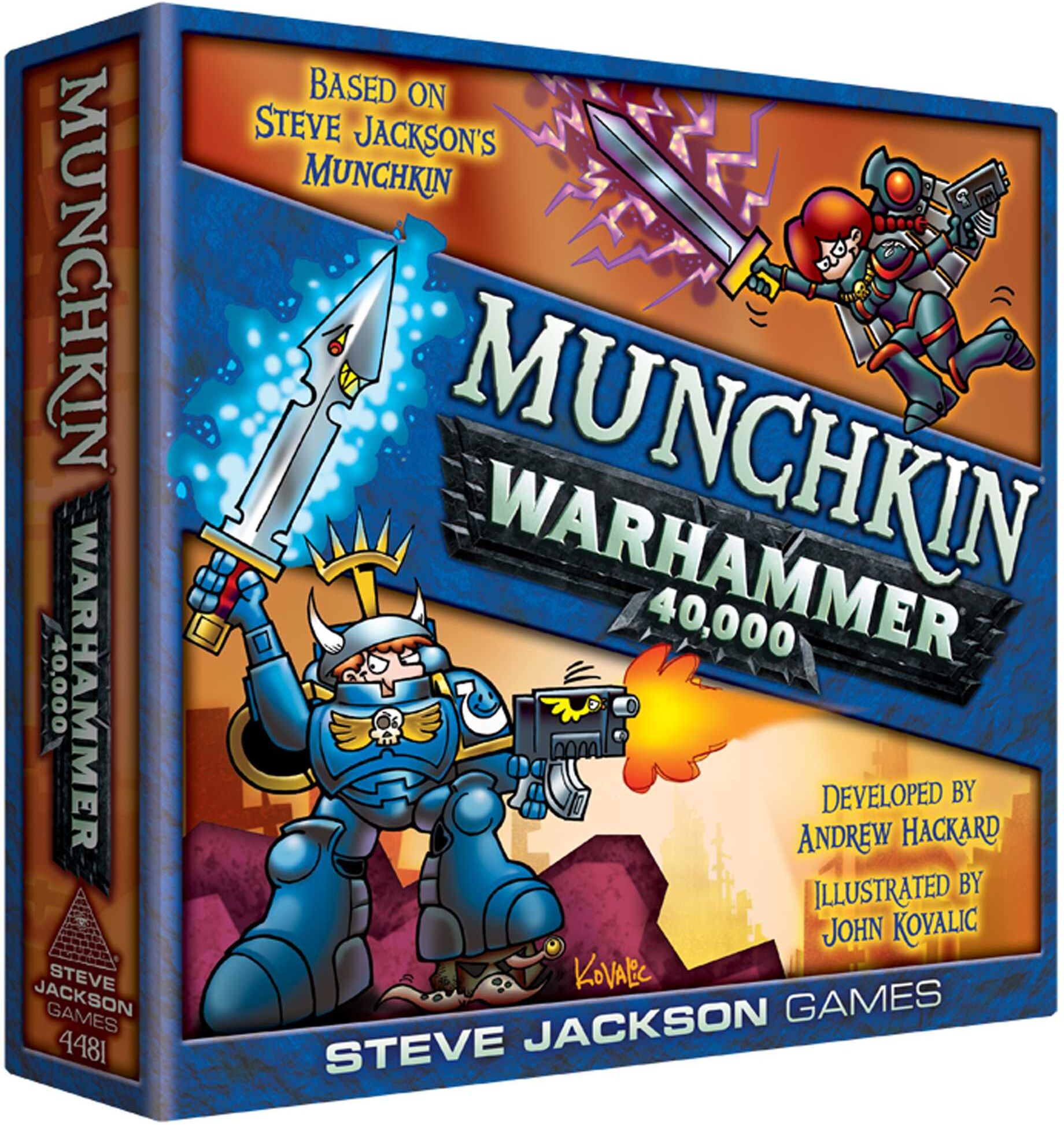 Munchkin Warhammer 40,000 - Competitive Card Game for 3-6 Players, Ages 10+, by Steve Jackson Games