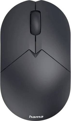 Hama WM-150 Maus Kabellos Optisch Schwarz 3 Tasten 1600 dpi Geräuscharme Tasten