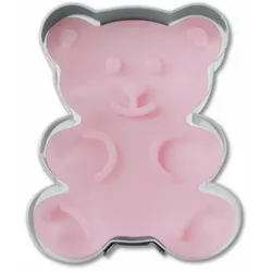 Städter Präge-Ausstecher mit Auswerfer Bär, Ausstechform, Plätzchenform, Keks, Plätzchen, Edelstahl, 5 cm, 055063
