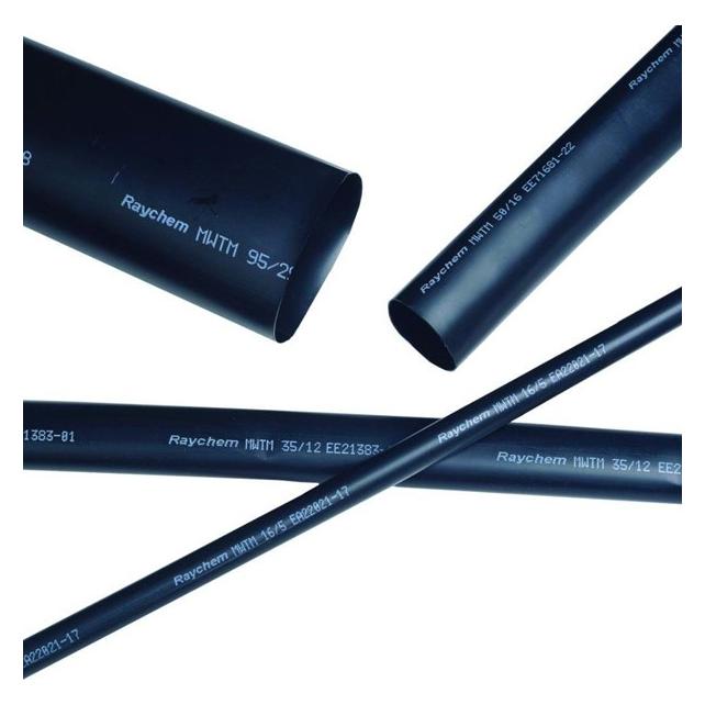 Raychem Schrumpfschlauch mit Kleber Ø25/8-1000mm MWTM mittelwandig schwarz (381522-000)