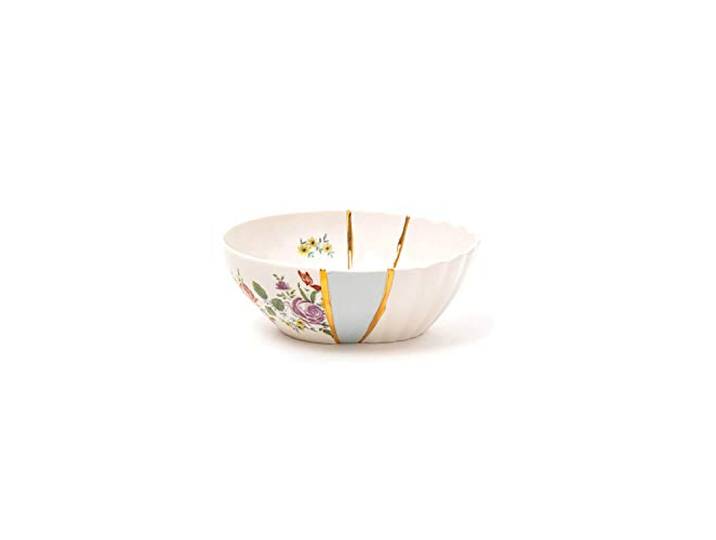 Seletti Kintsugi Salad Bowl Schüssel Porzellan/Gold mod. 2