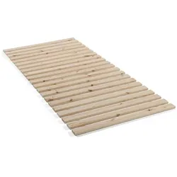 Rollrost 90 x 190/200 cm Holz Braun Kiefer