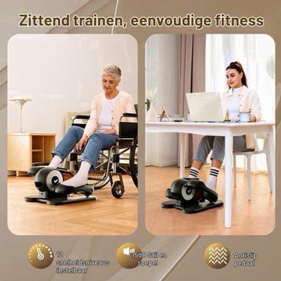 Mini-Ellipsentrainer mit magnetischem Widerstand - 12 Widerstandsstufen - Kompakte Größe: 43x39x24 cm - Metall - Für den Heimgebrauch und zur Rehabilitation