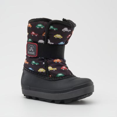 Winterboots KAMIK "SNOWBUG7P", Mädchen, Gr. 26, gefüttert wärmend, bunt (schwarz), Synthetik, Schuhe Winterboots, Snowboots,Winterstiefel,gefüttert,wasserdicht