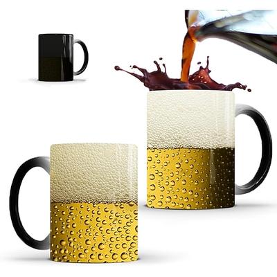magische Kaffeetasse als Oktoberfest-Geschenk - magische Biertasse, Festivaltasse, heiße Flüssigkeit hinzufügen und die magische Biertasse erscheint - 12 oz lustige Keramiktasse