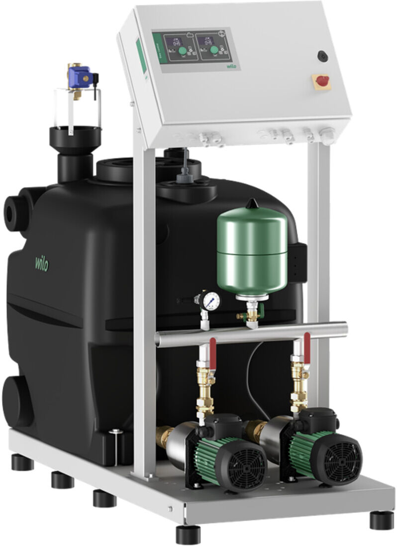 Wilo Regenwasser-Nutzungsanlage RainSystem AF400- 2Med. L205/EC2+1, 0,55 kW, 400 V, 50 Hz (4254796)