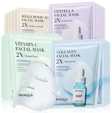 Uplift Picks BIOAQUA Centella Collagen Moisturizing Face Mask Set 20 Pieces each Color 5p