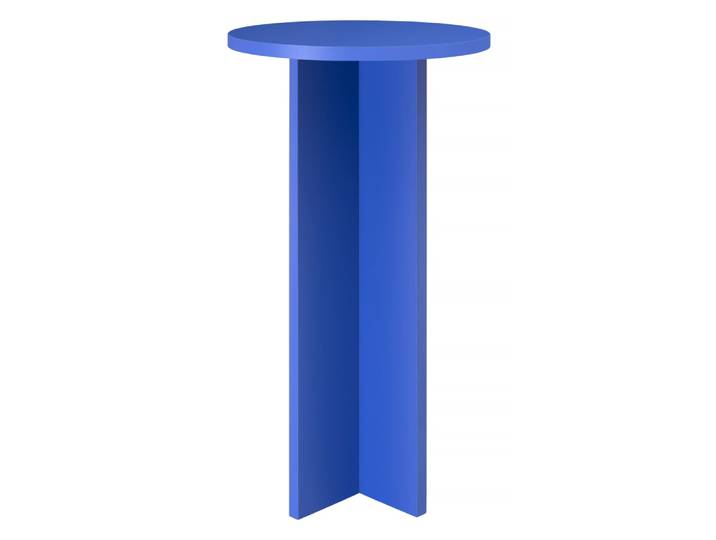 Table haute ronde 60 cm bleu prusse