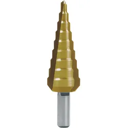 RUKO Stufenbohrer HSS TiN mit 3 Schneiden gerade Nut - 101351T
