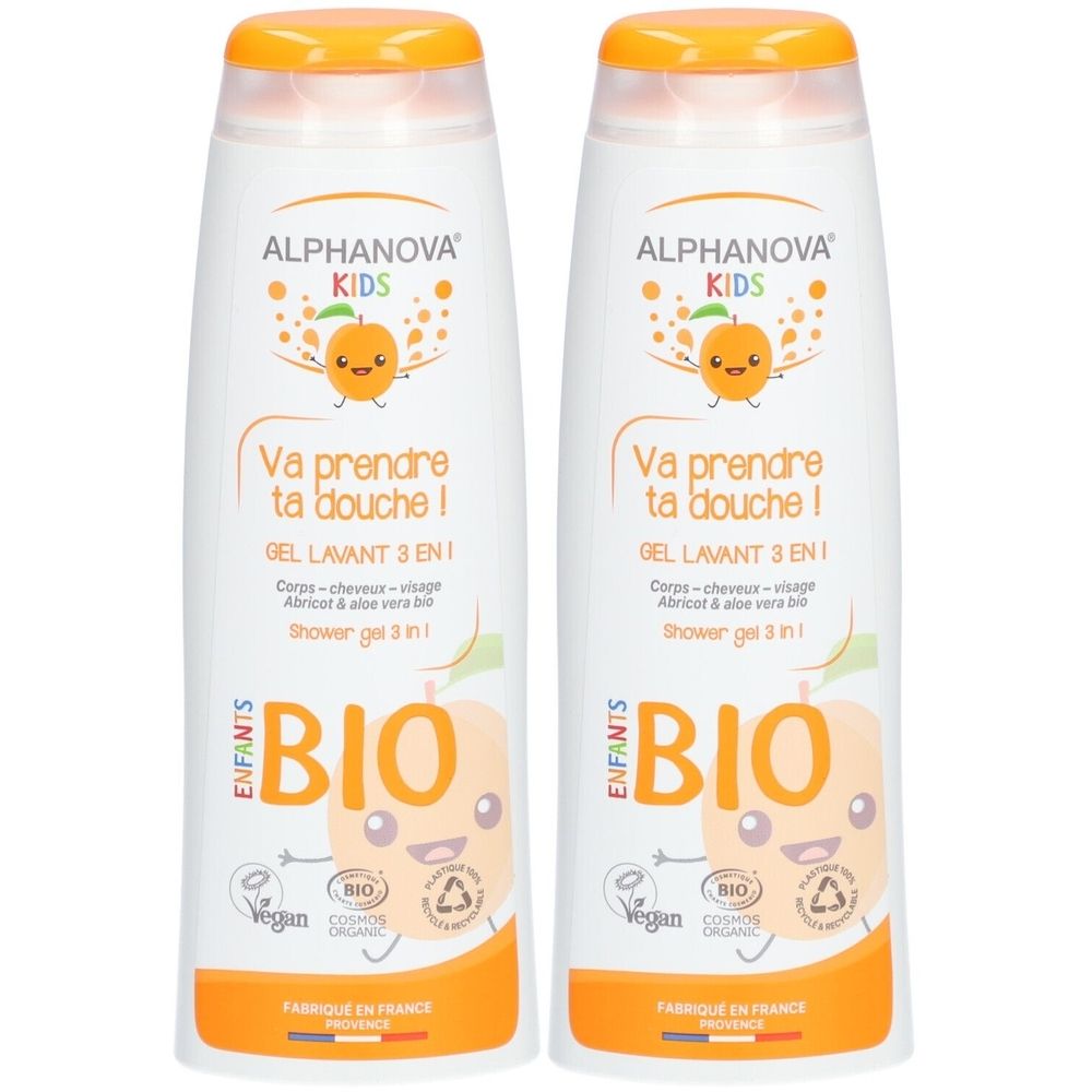 Alphanova kids Va Prendre ta Douche Apr Bio 250 ml x2 2x250 Duschgel