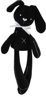 Tiny Tots Teens Trends Soft Plush Wind Chimes, Cartoon Animal Stuffed Baby Toy With Hanging Rattle For Crib Travel Stroller black