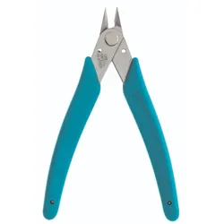 Xuron LXT Micro-Shear Seitenschneider polierte Oberfläche spitzer Kopf blau/silber - blau/silber