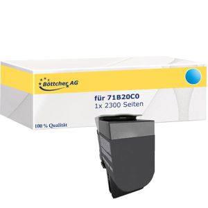 kompatibel für Lexmark 71B20C0 2300 Seiten cyan