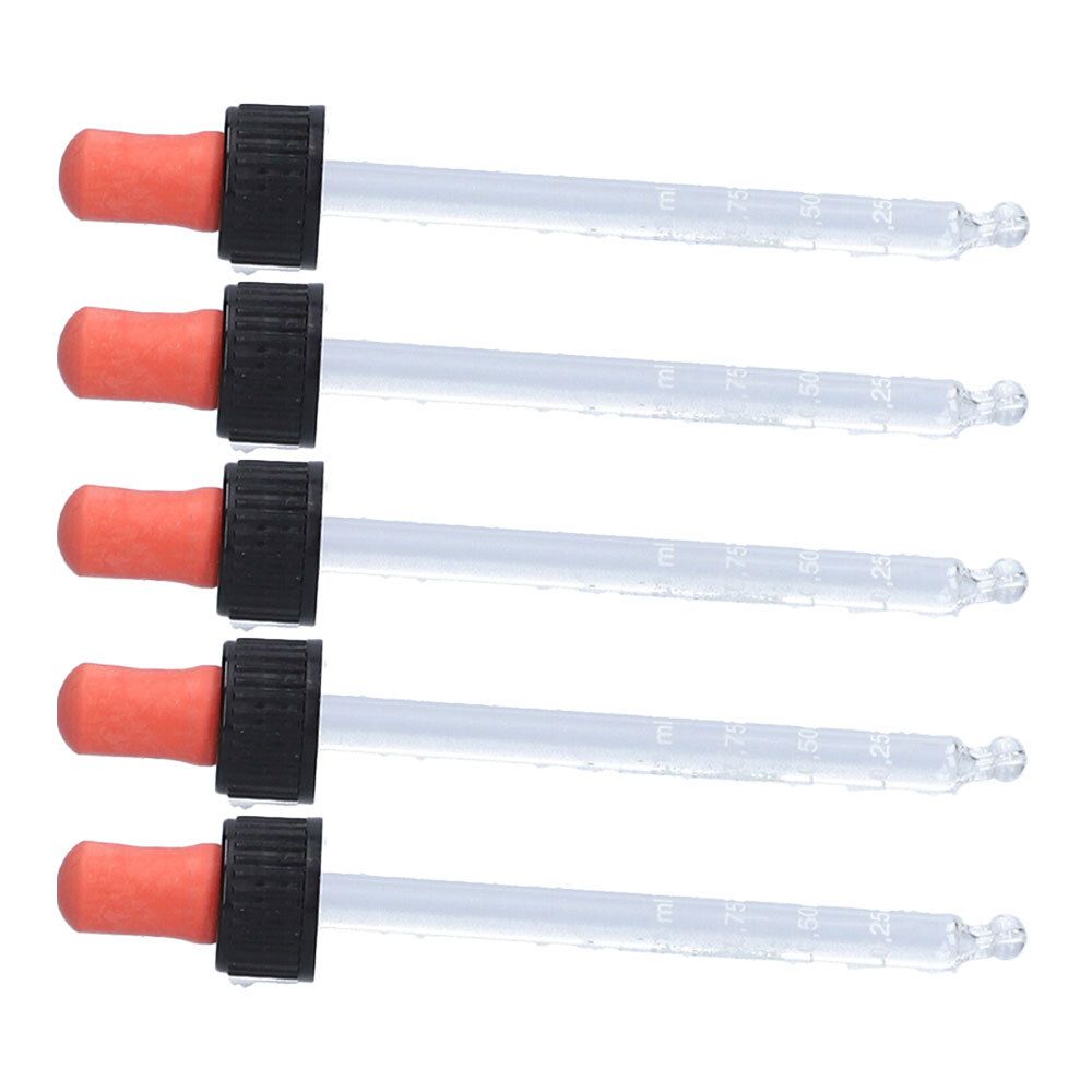 Tropfpipette f.Flasche graduiert 105mm f.100ml Fl. 5x 5x100 ml