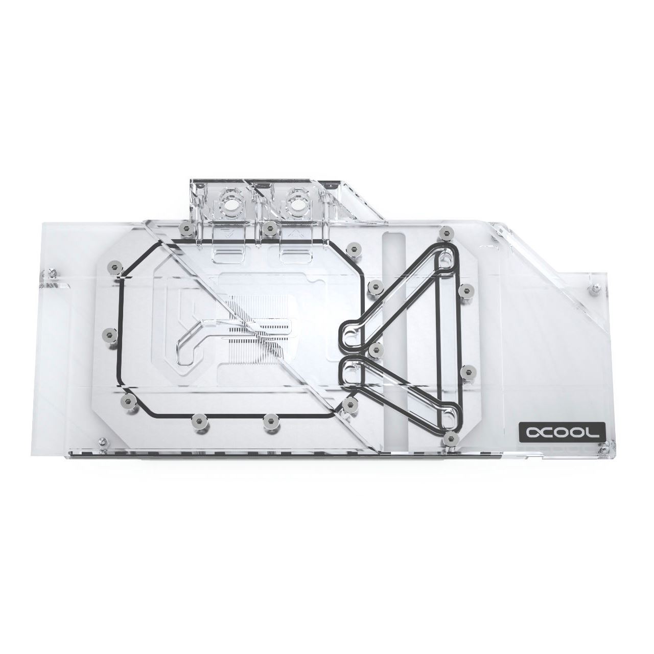 Alphacool Eisblock Aurora Acryl GPX-A AMD Radeon 5700 XT ASUS ROG Strix