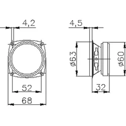 WHD Lautsprecher Chassis B66BB-20