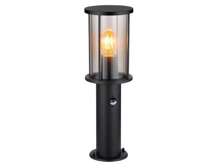 Globo Aussenleuchte, Schwarz, Metall, Glas, 45 cm, CE, Bewegungsmelder, Lampen & Leuchten, Aussenbeleuchtung, Aussenleuchten