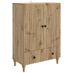 vidaXL Sideboard Artisan-Eiche 66 x 34,5 x 95 cm Holzwerkstoff