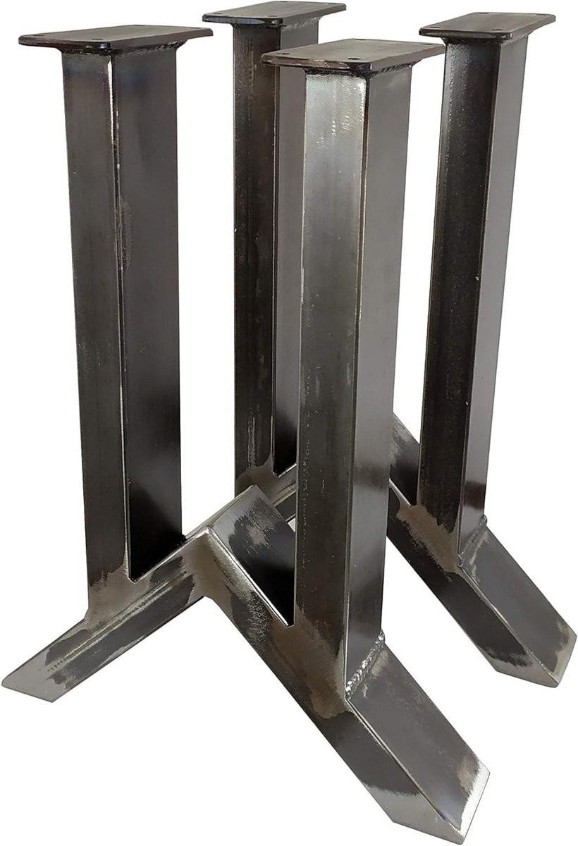 Zelf Meubels Maken Tafelonderstellen - Set van Robuuste Metalen Frames - Zwart - 40 x 30 cm