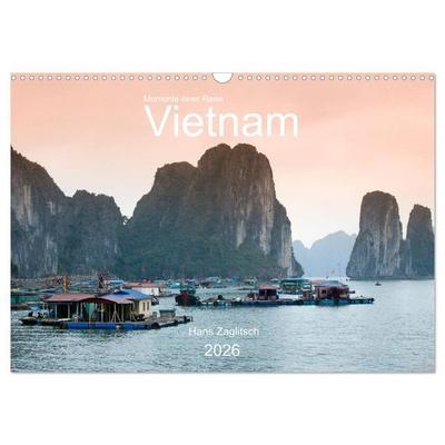 Vietnam - Momente einer Reise (Wandkalender 2026 DIN A3 quer), CALVENDO Monatskalender